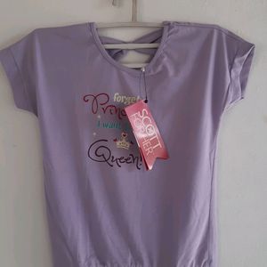 Lavender Cute Top Fir Girls