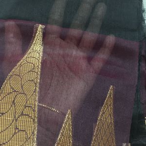 Black Cotton Silk Fabric