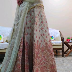 PRICE DROP!! WESTSIDE Golden Kurta Skirt Dupatta S