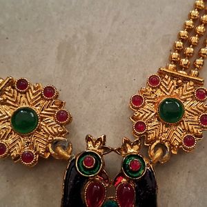 Lakshmi Pendant Necklace and Jumka