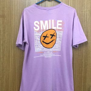 SMILE Lavender Purple T-shirt