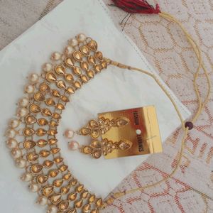 Cream Pearl Jewellery Set