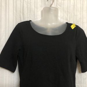 Dotti Black Short Sleeve Top