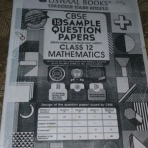 (MATH) CBSE 15 SAMPLE QUESTIONS PAPER 2021