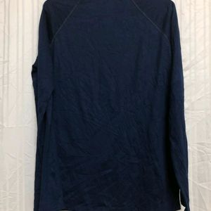 Adidas Blue Long Sleeve T Shirt