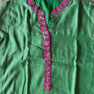 Parrot Green Kurta