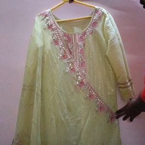 Stitched Suit With Salwar And Dupatta