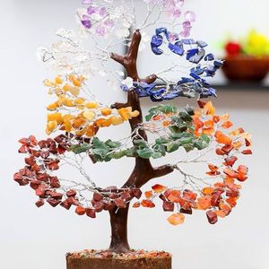 NEW- Seven Chakra Gemstone Tree HOME DECOR