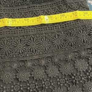 Black Cutwork Designer Top