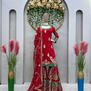 New Designer Full Heavy Sharara 🌸