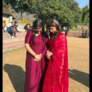 Hot Pink Saree