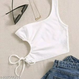 White One Shoulder Top