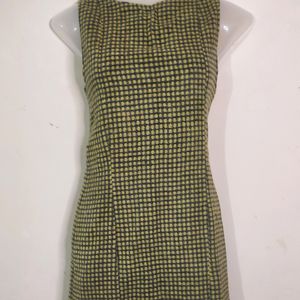 Warm Gingham Olive dress