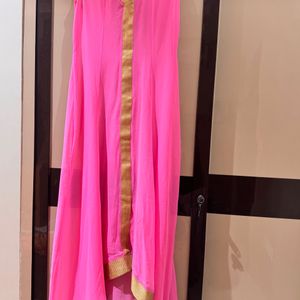 PINK ETHNIC GOWN DRESS