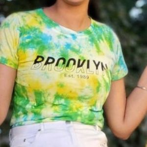 Multicolour Brooklyn Texted Top