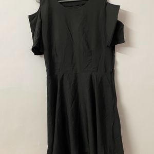 SATIN BLACK DRESS