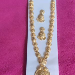 Long Necklace With Earrings