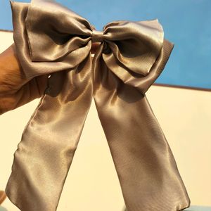 Satin Bow Clip