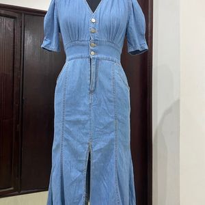 Denim midi Dress