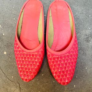 Pink Colour Cut Shoes