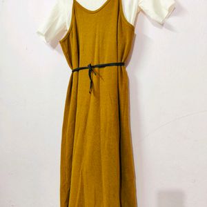 Glacier Yellow Midi Dress