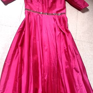 Party Wear, Gown, Size -L, Wear One Time