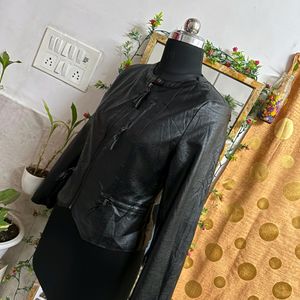 Stylish Faux Leather Jacket