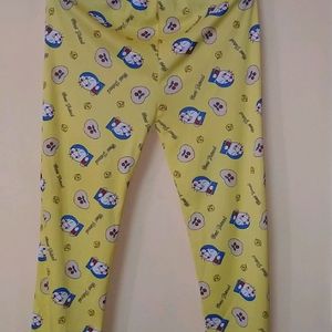 Women And Girls Doraemon Print Pajama