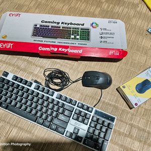 Laptop /Pc Gameing Keyboard RGB Light With Mouse