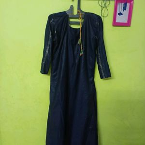 navy blue full kurti