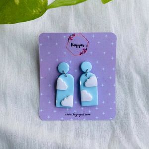 Cloud Clay Earring