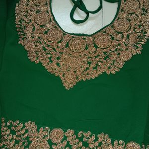 Bottle Green Gown