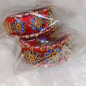 Silkthread Kundan Bangles