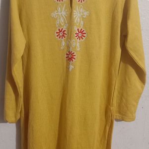 Branded Embroidered Winter Kurta