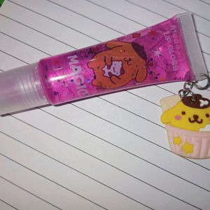 SANRIO POMPOMPURIN COLOR CHANGING CHARM LIPGLOSS