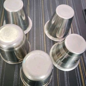 STEEL TEA CUPS-10 PCS