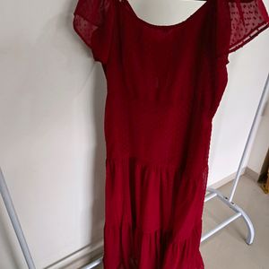 Maroon Maxi Dress