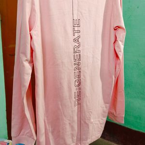 New Unused Eye-catchy Pink Coloured Full T-shirt