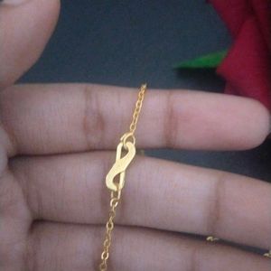 Aesthetic Minimal Thin Artificial Gold Heart Chain