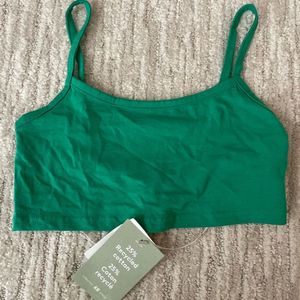 Croped Bralette Green Tank Top