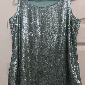 Sequins Blue Top