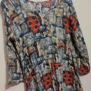 Multi Prints Cotton Kurti For Girl & Woman 36 Bust