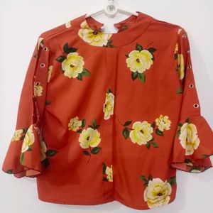 FLORAL TOP FORMAL WEAR