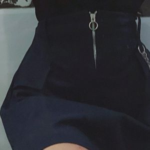 Shein Navy Blue Cargo Skirt