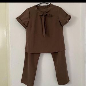 Preloved Women Suit In Brown