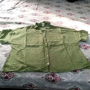 Women Shirt Olive Green