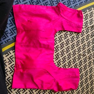 Pink Ready Made Padded Blouse