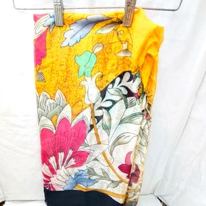 Cotton Flower Print Dupatta 06