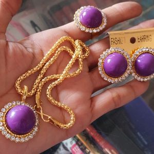 Sale For Today Purple Pendant Set