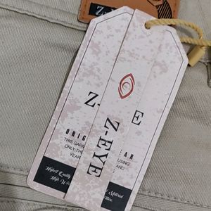 Cream Colour New Jeans